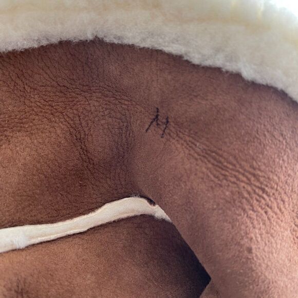 NWOT Genuine Mexican Handmade Suede Sherpa Shearling Coat - Picture 11 of 16